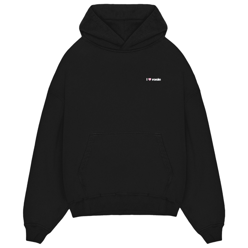 i heart rosie’ black hoodie